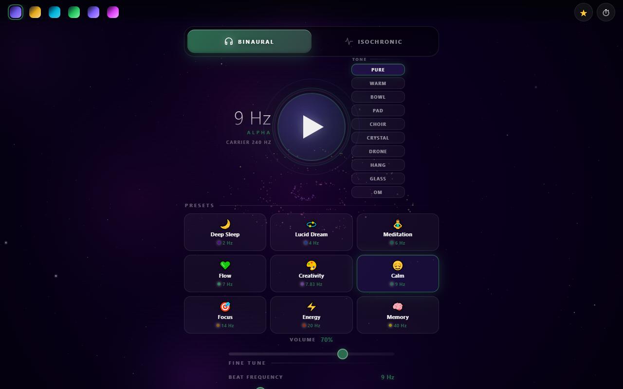 Binaural — screenshot