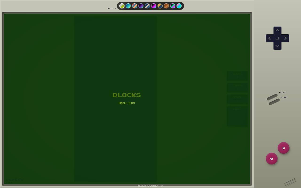 BLOCKS - jmk Console Experience — screenshot
