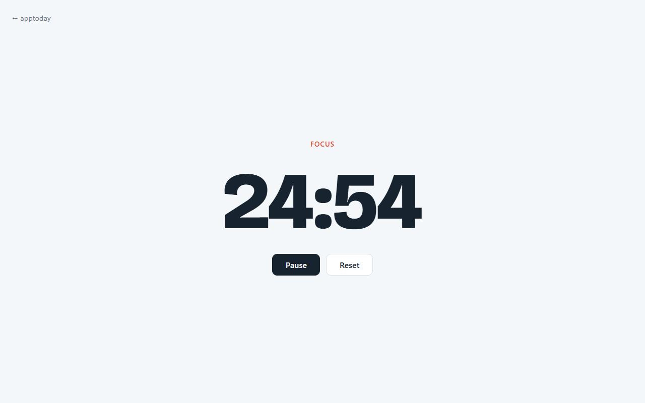 Pomodoro — screenshot